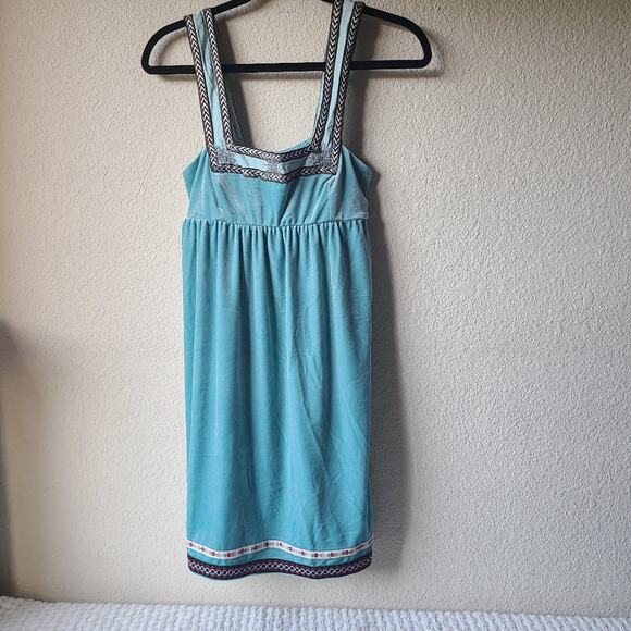 Free People Scandinavian Snowflake Velvet Dress Women's Size S - Picture 2 of 13